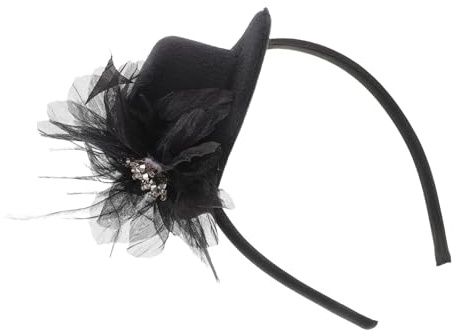 CATIEBYE Couronne Vintage Plumes Pour Femmes Accessoire Élégant Tête Pour Événements Spéciaux Et Tenues Quotidiennes Artisanat Fait Main Confort Optimal Et Design Français Raffiné