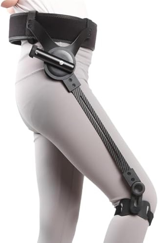 Exoesqueleto de Ayuda para Caminar para Personas Mayores | Entrenamiento de rehabilitación para caminar con piernas | Resistencia Ajustable De 3 Niveles | Fisioterapia Leg Lifter Assist (Right, M)