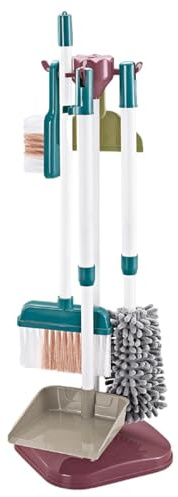 Kids Cleaning Toys - Detachable Kids Cleaning Set, Manageable Pretend Play | Broom and Dustpan Set for Childrens Birthday Gift Idea Girls Boys Age 3-6 Pretend Play Broom Homes