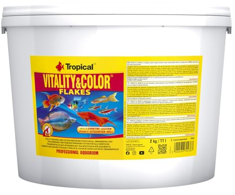 Tropical Vitality&Color 11L / 2kg - Alimento Que asegura vitalidad y realza el Color de Todos los Peces Ornamentales