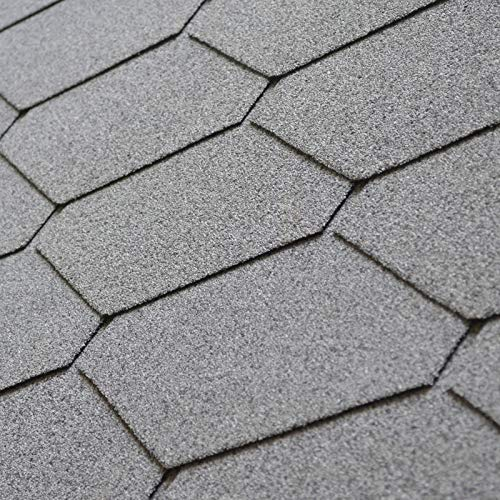 Dachschindeln 10er Pack Dreieck grau je 3 m² = Gesamt 30 m²
