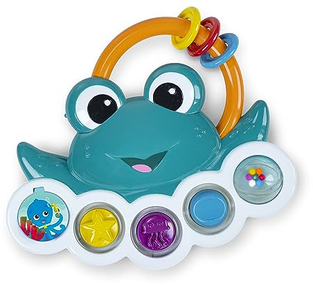 Baby Einstein Ocean Explorers Neptune’s Busy Bubbles Sensorisches Aktivitätenspielzeug, mit interaktiven Lichtern und Musik, ab 3+ Monaten
