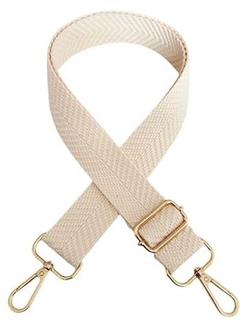 SYSUII Justerbar axelrem för väskor 5 cm väskrem B, Beige, 75-130cm