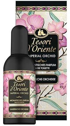 Tesori d'Oriente Eau de Toilette Imperial Orchid | 100 ml | aromatisches Parfüm | luxuriöser Orchidee | Duft zum Träumen | im Aluminiumflakon | Wellness-Ritual für Körper & Sinne