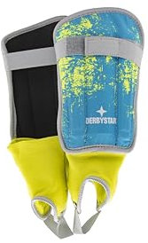 Derbystar Schienbeinschoner für Kinder und Jugendliche mit Eva-Knöchelschutz- & Achillessehnenschutz, verstellbare Klettbänder, leichte Konstruktion, 4 Größen, 2er Set