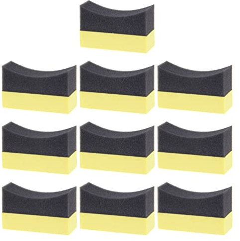 OUNONA Essential Car Cleaning 10 Stück Autowaschschwamm Reifenglanz- -pads Größe Für Und Verwendung