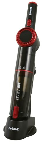 Ewbank EWVC0602 AIRWAND Cordless Handheld Wand Vacuum Cleaner, 135W, 0.2L Dust Container, Up to 26 Minutes Run Time, 4-5 Hour Charging Time, Upholstery Brush & Crevice Tool
