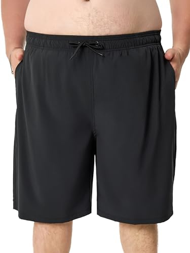 Arcweg Herrbadshorts i plus size för män badbyxor stora och långa snabbtorkande badshorts XXL-6XL