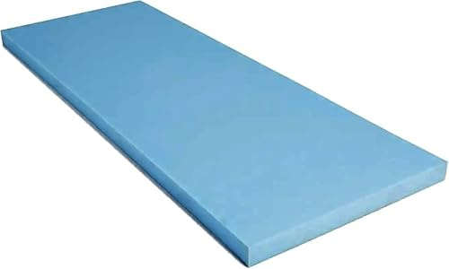Pinkfairy High Density Blue Foam 80 X 20 / 200 CM x 50 CM for Support Cushions, Sofa, Bed, Chair Seat, Bench, Indoor & Outdoor Replacement Upholstery Padding, DIY Sheet Pads (2 (~5 cm) Thick)