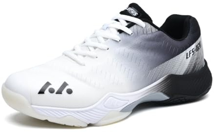 clofab Scarpe da badminton da uomo e donna, scarpe da allenamento per campi da interni, antiscivolo, leggere, per tennis, squash, pallavolo, pallamano, 42 2/3 EU
