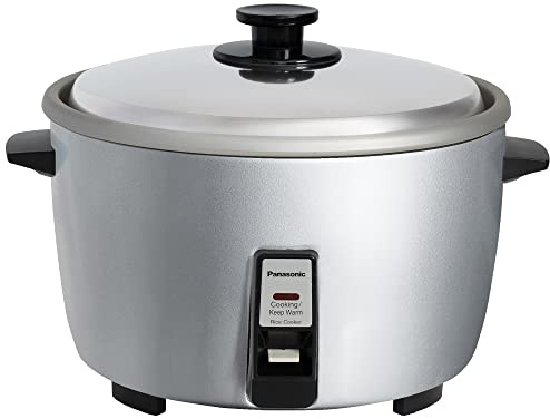 Panasonic Commercial Electric Rice Cooker, 120V Large Capacity 46-Cup (Cooked), 23-Cup (Uncooked) with One-Touch Operation - SR-GA721L - Silver
