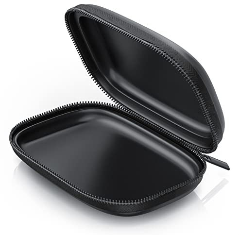 CSL - Custodia protettiva per auricolari - astuccio per cuffiette inEar compr. tasca in rete interna - custodia in nylon stabile nella forma - fodera interna in morbido tessuto - nero