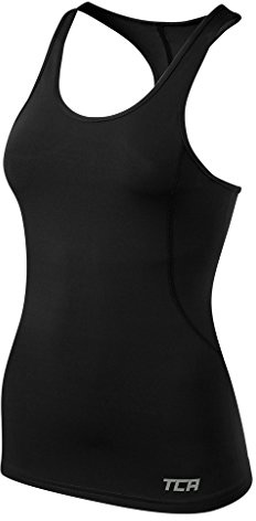 TCA Pro Performance Damen Funktionstop/Sporttop - Schwarz/Schwarz, M