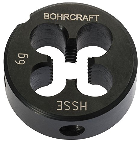 Bohrcraft 42101100800, Gewindeschneideisen M8 HSS-Co , für Stahl, Edelstahl,NE-Metalle, Schneideisen