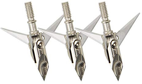 6/12P Tiro con Arco Caza Puntas de Flecha Hoja Punta Ancha Tornillo en Puntas de Flecha Desmontable para Caza Tiro al Aire Libre Accesorios de Práctica de Tiro con Arco (6pcs, tipo38)