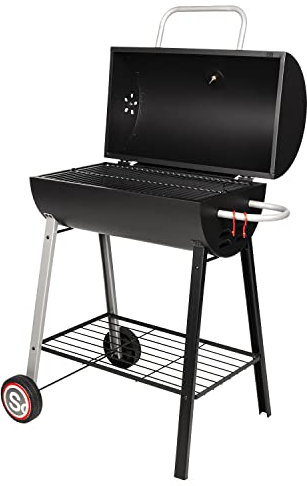 HAPPY GARDEN - Barbecue au Charbon de Bois Dakota SOMAGIC - 8 à 10 Personnes - Acier