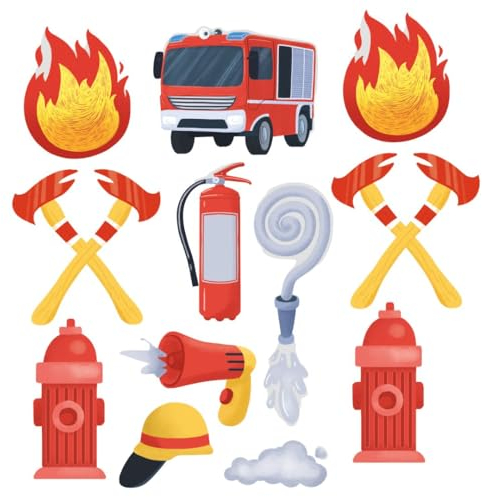 Tischkonfetti zum Kindergeburtstag - Tischdeko - Geburtstag Dekoration (Feuerwehr)