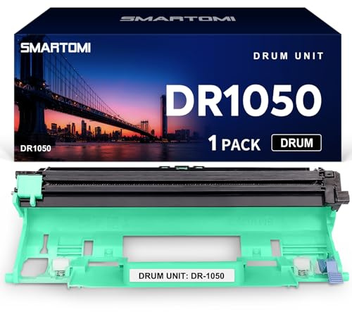 SMARTOMI DR-1050 DR1050 Trommeleinheit Kompatibel für Brother DR-1050 HL-1110 HL-1112 HL-1212 HL-1210 DCP-1510 DCP-1610 DCP-1612 DCP-1512 MFC-1810 MFC-1910 Hohe Reichweite 10.000 Seiten