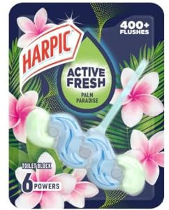 Harpic Active Fresh Palm Paradise Toilet Rim Block