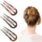 ZEYIYER U-Förmige Haarnadeln 3 Stück, Haarspangen Kopfschmuck, Haarnadel-Stick French für Frauen Mädchen, Haarstyling-Zubehör
