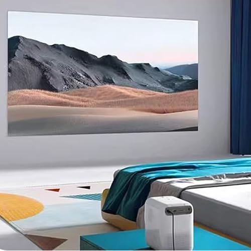 GFYHTN Roll-Up Projector Screen 60'' 100'' Anti-Light Portable Movie Screen HD 4:3/16:9 Foldable Indoor Outdoor Projection Screen, Lightweight Carry(100inch-4:3)