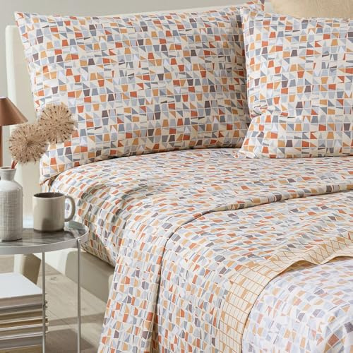 Caleffi Completo lenzuolo matrimoniale in cotone (Orleans A)
