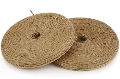 PH PERKHOMY 245 m / 800 Feet Garden Twine Strong Natural Jute Long 2mm Brown Twine for Gardening Tomato Climbing Plant Tie Floristry Crafts Gift Wrapping Packing Decor (2Pcs x 400Feet)