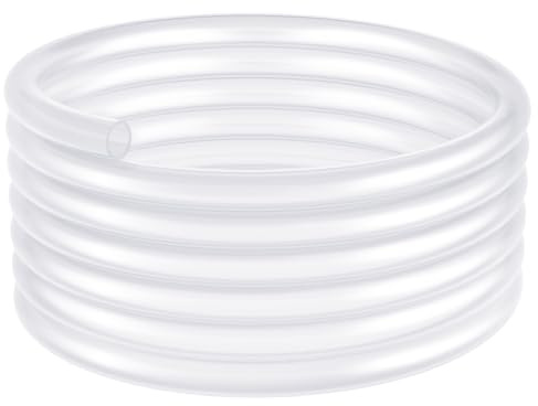 ANOMM 3m Tuyau Transparent en PVC, Tube Plastique Transparent, 12mm ID x 15mm OD, Tube en Plastique Flexible de Qualité Alimentaire, pour le Transfert d'Eau, d'Huile et d'Air