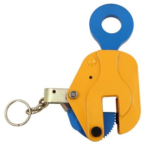 Heavy-Duty Vertical Plate Lifting Clamp – Vertical Plate Lifting clamp Sheet Metal Lifting Clamp Load Capacity 1T Easy-Grip Design Ideal for Secure & Efficient Load Handling (0-20mm Opening)
