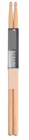 Trumstockar, 2 par 5A lönnträs-trumstockar med droppskinn, flerfärgade(Wood Color)
