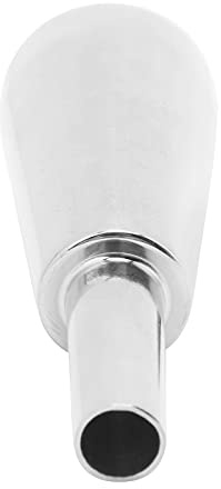 Naroote Embout de Trompette, Cône en Métal Robuste pour Accessoires de Performance Musicale, Conception Plaquée Argent de 3,4 Pouces (SILVER)