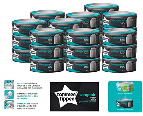 Tommee Tippee – Sangenic Refill Cassettes for Nappy Bins Pack Of 27 – Tec