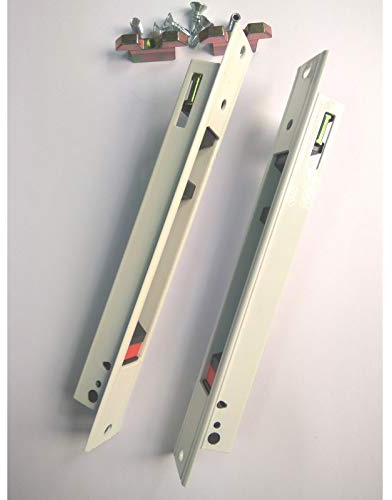 Ferpasa Cierre de Ventana Corredera Rectangular Blanco (Pack 2 uds). Incluye Contracierres, Pestillos y Tornillos.