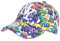 Hip Hop Honour Berretto NY bianco e viola stampa Pop Art Cartoons Baseball Wow Boom, taglia unica, bianco