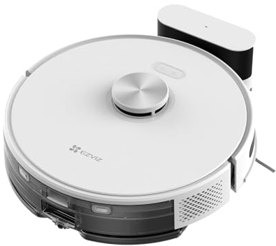 EZVIZ Robot Aspirapolvere Lavapavimenti, 4000 Pa, RE4 Bianco