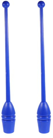 Toddmomy Rhythmic Gymnastics Club Set Blue Plastic Sticks for Calisthenics Artistic Gymnastics