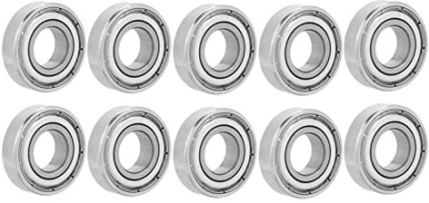 Lot de 10 roulements à billes miniatures en acier à double blindage 6900ZZ 10 x 22 x 6 mm pour petits projets de loisirs avec arbre/tige de 10 mm