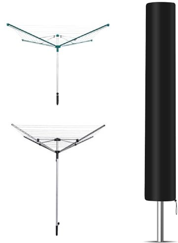 Goxiry Wäschespinne Schutzhülle 168 x 30 x 30 cm, 420D Oxford, Winterfest, UV Beständig, Compatible mit Leifheit, Brabantia, Vileda, Juwel