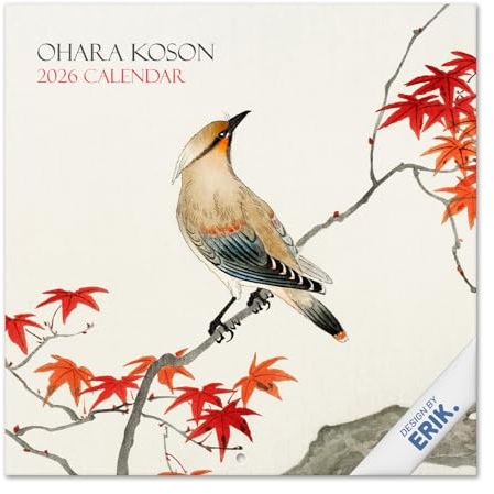 Grupo Erik: Calendario 2026 da Muro Japanese Art | Calendario Mensile 2026-30x30cm, Planner 2026 - Mensile da Parete