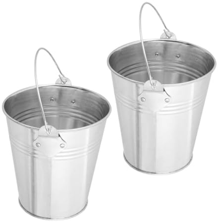 FUTUREORYY 2pezzi Secchio Raccogli Grasso Barbecue Accessorio Grill Esterno Versatile Secchiello Olio Resistente per Barbecue Elettrico e Pranzo all Aperto Pulizia Facile per Cottura