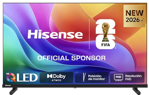 Hisense 40A5S - TV 2026 LED 40 (102 cm) Full HD, Smart TV VIDAA U7.6, Port USB-C (Mobile to TV), Dolby Audio & DTS HD, Bluetooth, WiFi, Noir