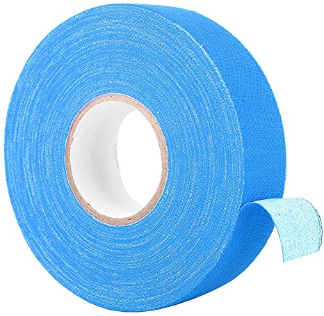 CHICIRIS Hockeyskyddstejp för Stickblad och Grepp, Halkskydd 2,5 Cm X 25 M | Polyester Bomullsmaterial, Slitstarkt för Badmintonstav och Hockeyklubba, Kall miljö Stabil Vidhäftning