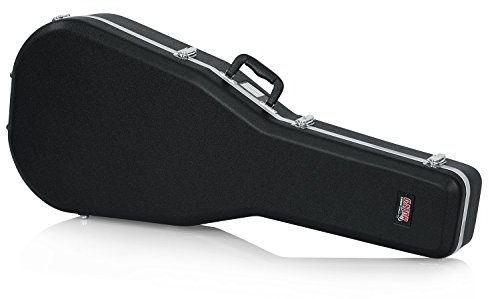 Gator Cases Deluxe ABS Formkoffer für Dreadnought Style Akustikgitarren (GC-Dread), Schwarz