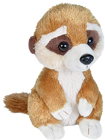 Wild Republic 21130 Hug 'ems Plüschtier, Kuscheltier, Erdmännchen 18 Cm