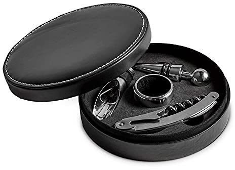 XLKJ Set da 4 Pezzi Cavatappi Manuale, Kit Professionale per Bottiglia di Vino