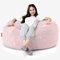 Lounge Pug, 'Mammoth' Sofa Sitzsack XXL, Riesensessel, Cord Rosa