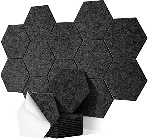 Insonorizacion Acustica Pared Autoadhesivo, Deecam 30X26X1 CM Aislante Acustico de Alta Densidad, Ignífugo/Aislamiento Acústico/Decoración para Decoración de Puertas/Paredes y Tratamiento Acústico