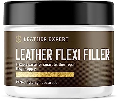 Leather Expert Lederreparatur Paste “Leather Flexi Filler” 50 ml - Lederpflege Auto - Kunstleder Reparaturset - Auto Lederpflege - Leder Pflegemittel Auto - Leder Pflege
