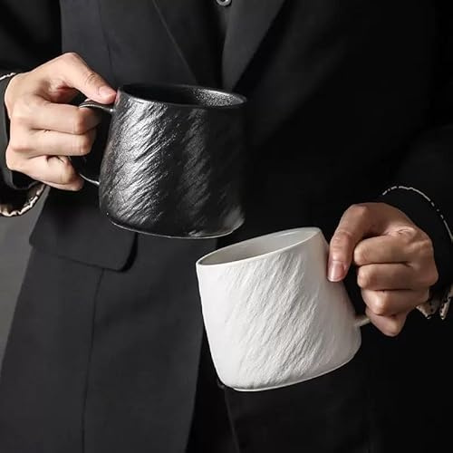 Tasse en céramique, tasse à thé artisanale avec anse, mug en porcelaine de haute qualité de 500 ml – Tasses à café, idéales pour le café, le cappuccino, le latte, le chocolat chaud ou le thé chaud