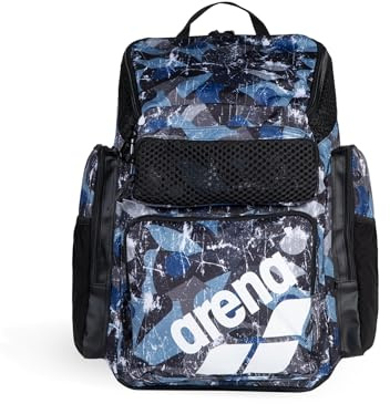 Arena One Go Sac à Dos pour nageurs, athlètes, Sports, Gym, Sac à Dos Multisport, Grande Taille, équipement d'entraînement, Sac de Natation pour Homme et Femme, 45 litres, Scratched